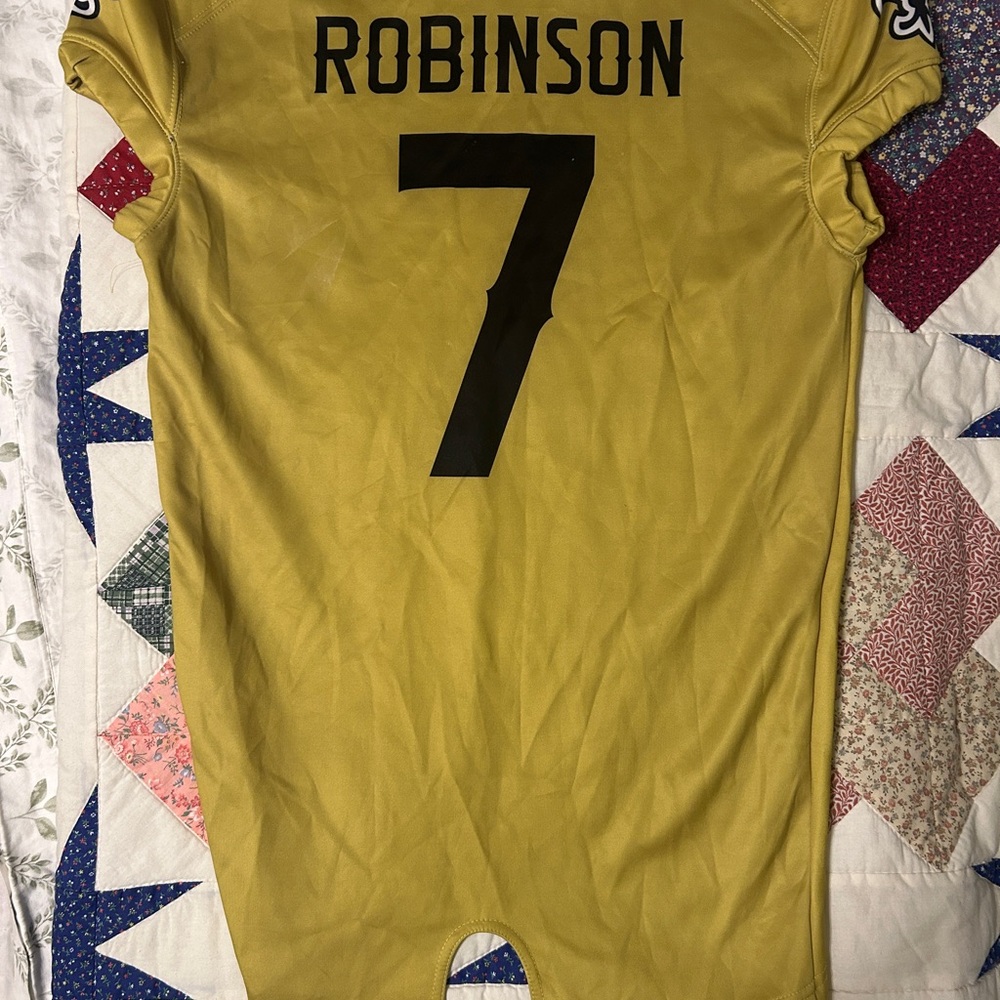 Men's Gold Jersey with Black Number